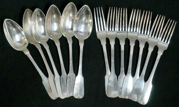 Germany Sterling Flatware 13 Piece Flatware Set (Serving & Place Pieces)