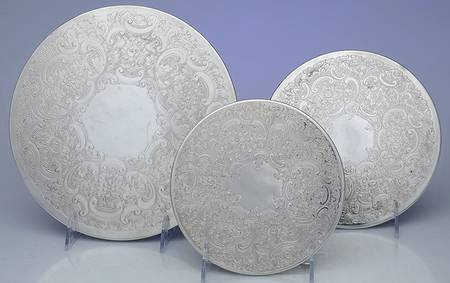 England Silverplate Hollowware (Set of 3) Trivets