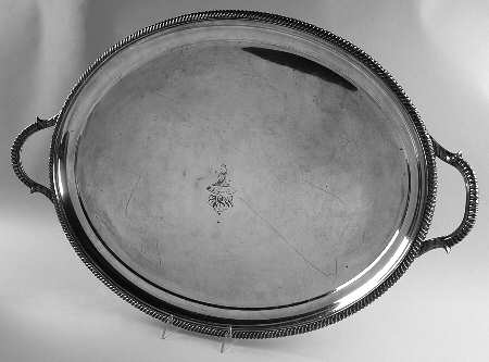 England Silverplate Hollowware 23" Waiter Tray