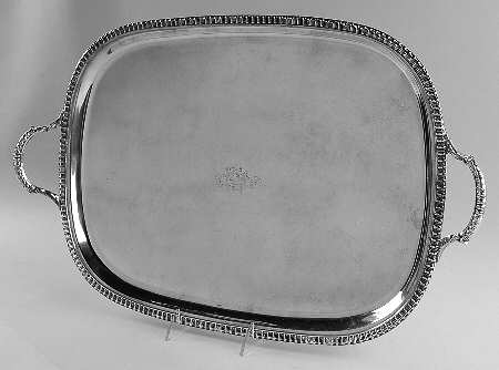 England Silverplate Hollowware 19" Waiter Tray