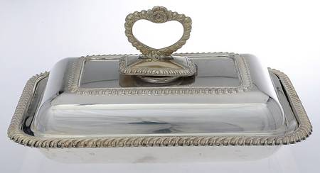 England Silverplate Hollowware 11" Rectangular Double Vegetable