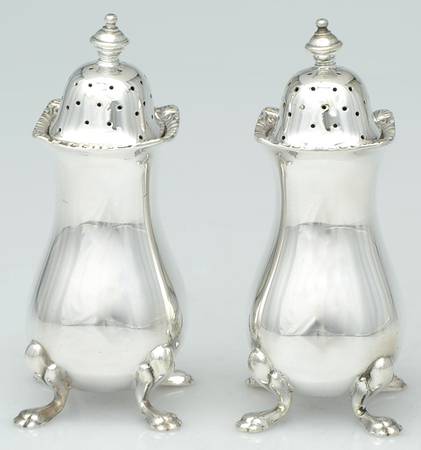 England Silverplate Hollowware Salt and Pepper Set