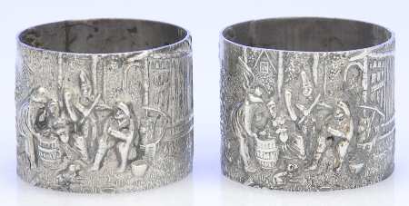Denmark Silverplate Hollowware Napkin Ring - Set of 2
