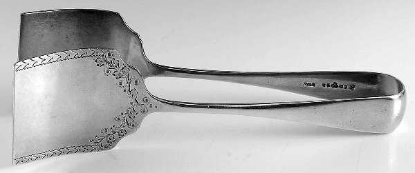 England Silverplate Flatware Large Solid Sandwich Tongs