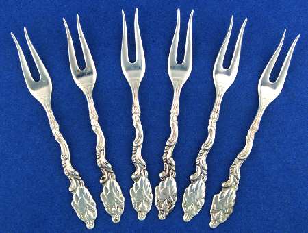 Sweden Silverplate Flatware Snail Fork - Set of 6