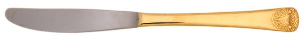 Shell (Gold Electroplate) Modern Solid Knife