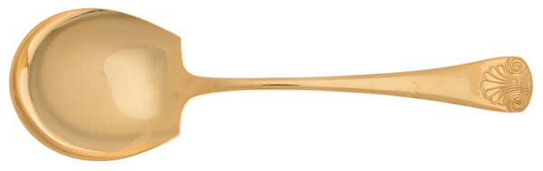 Shell (Gold Electroplate) Solid Smooth Casserole Spoon