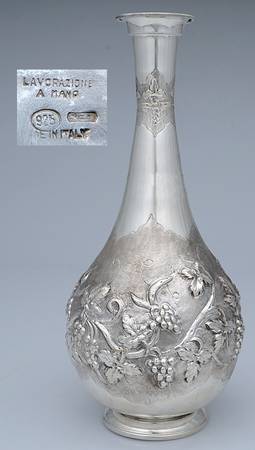 Italy Sterling Hollowware Wine Decanter