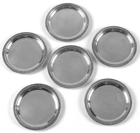 Italy Sterling Hollowware Coaster - Set of 6