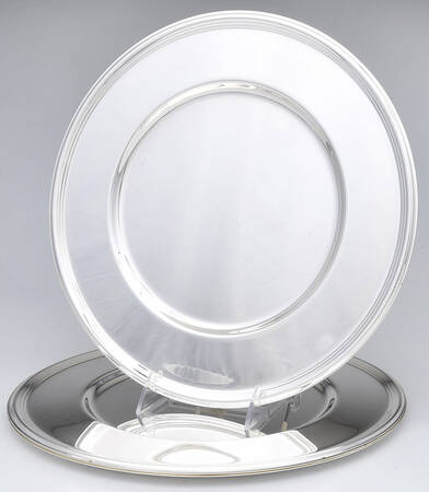 Germany Silverplate Hollowware Service Plate - Set of 4