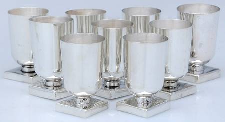 Mexico Sterling Hollowware Cordial Cup - Set of 8