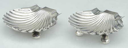 Mexico Sterling Hollowware Set of 2 Shell Ashtray