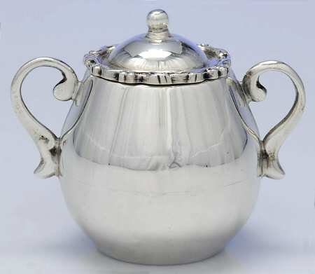 Mexico Sterling Hollowware Mini Sugar Bowl & Lid