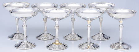 Spain Silverplate Hollowware Champagne/Sherbet - Set of 8