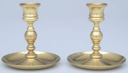 Brass Candlesticks Pair of 4" Candlesticks