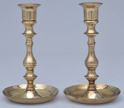 Brass Candlesticks Pair of 6" Candlesticks