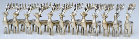 Brass Candlesticks (Set of 12) Place Card Holder