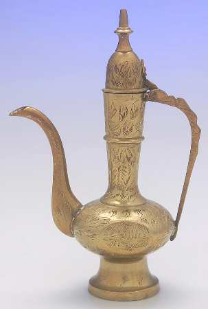 Brass Candlesticks Aftaba (Water Vessel)