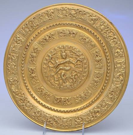 Brass Candlesticks Wall Plate
