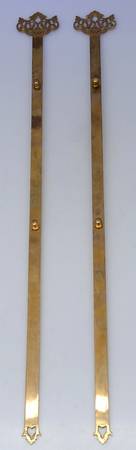 Brass Candlesticks Pair of Plate Hangers