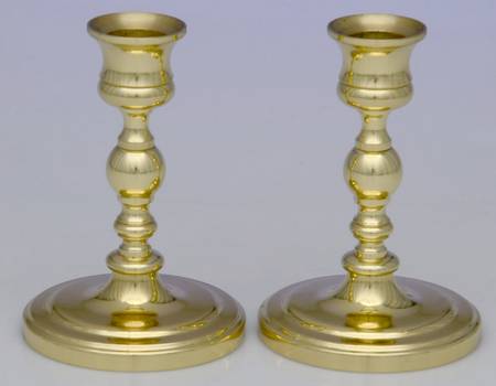 Brass Candlesticks Pair of 4" Candlesticks
