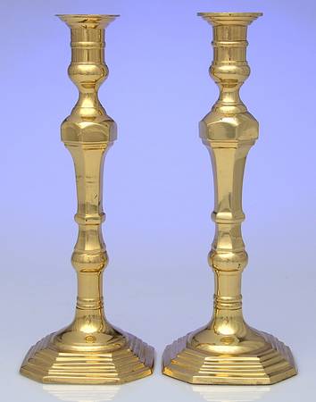 Brass Candlesticks Pair of 11" Candlesticks