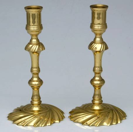 Brass Candlesticks Pair of 8" Candlesticks