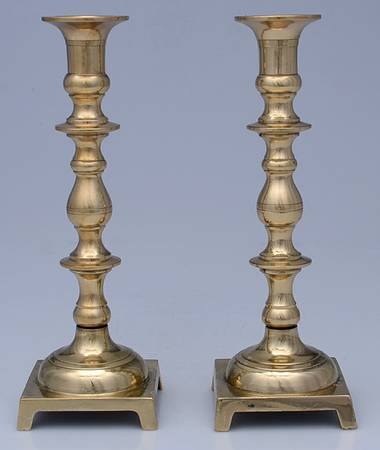 Brass Candlesticks Pair of 9" Candlesticks