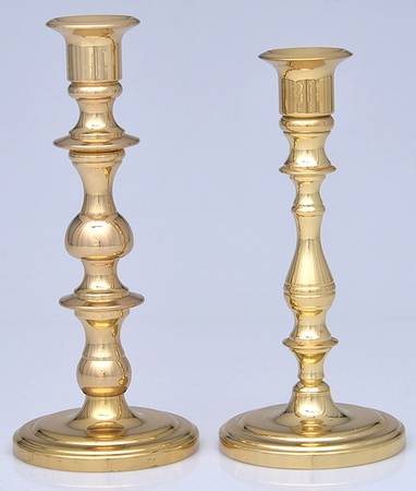 Brass Candlesticks Pair of 6" Candlesticks