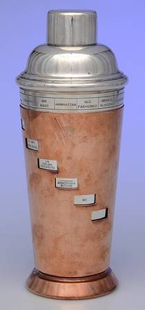 Copper Hollowware Cocktail Shaker