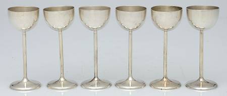 Germany Sterling Hollowware Cordial Cup - Set of 6