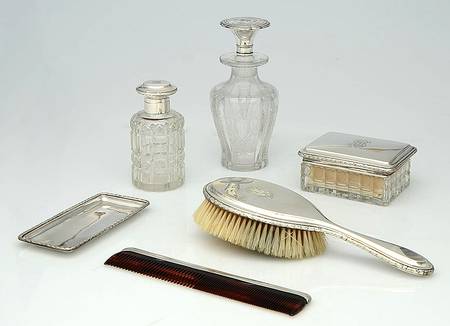 Germany Sterling Hollowware 6 Piece Vanity Set