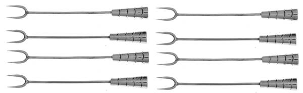 Mexio Sterling Flatware Cocktail/Seafood Fork - Set of 8