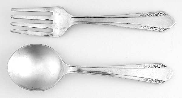 Mexio Sterling Flatware 2 Pc Baby Set (BF, BS)