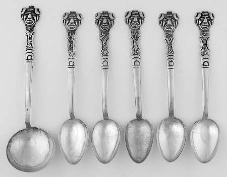 Mexio Sterling Flatware 6 Piece Spoon Set (5 DEM, 1 BOU)