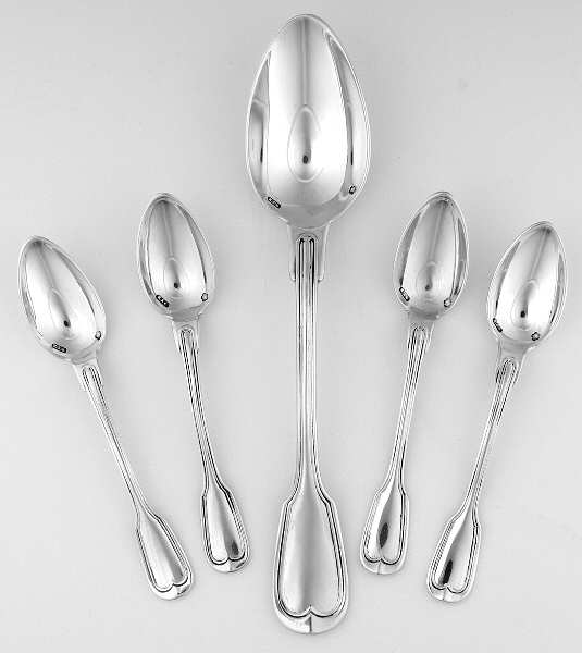 Austria Sterling Flatware 5 Piece Flatware-4 Dems & 1 Pls