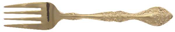 UNF949 (Gold Electroplate) Individual Salad Fork