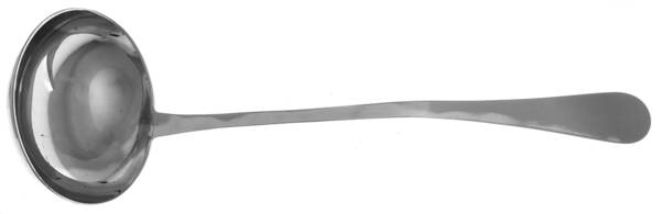 Italy Silverplate Flatware Solid Soup Ladle