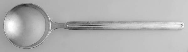 Italy Silverplate Flatware Solid Salad Serving Spoon