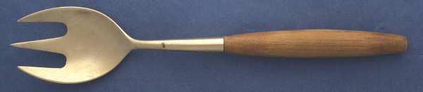 UNF969 (Brass) Solid Salad Serving Fork
