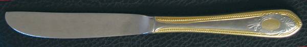 UNF1541 (Stainless, Gold Accent & Cameo) Modern Solid Knife