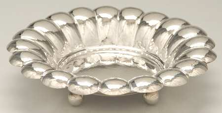 Austria Sterling Hollowware Footed Sterling Round Vegetable Bowl
