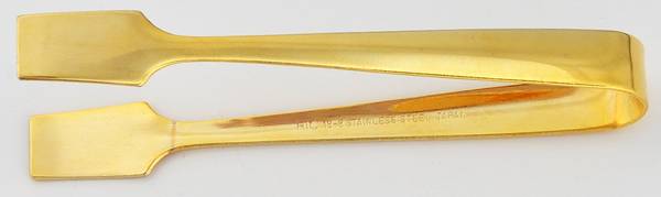 Gold Electroplate Flatware Sugar Tongs