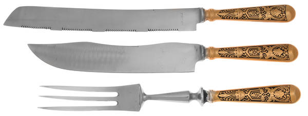 Gold Electroplate Flatware by Unknown Mfg Silver