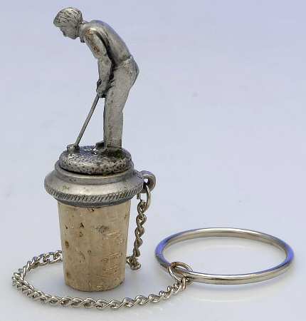 Aluminum Hollowware Cork Wine Stopper