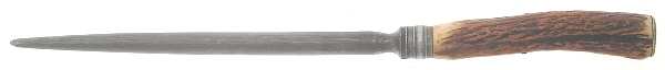 Sterling Stag Flatware Small Steel Rod Sharpener Knife