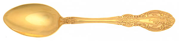 Springtime (Gold Electroplate) Place/Oval Soup Spoon