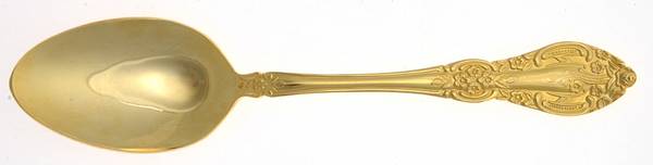 Springtime (Gold Electroplate) Tablespoon (Serving Spoon)