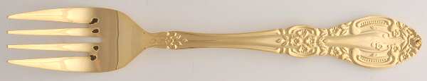 Springtime (Gold Electroplate) Individual Salad Fork