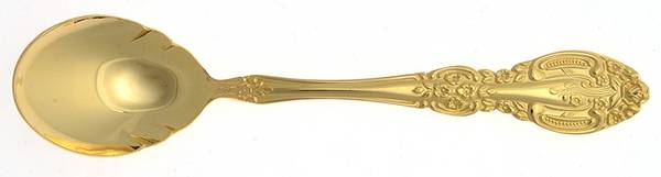 Springtime (Gold Electroplate) Sugar Spoon